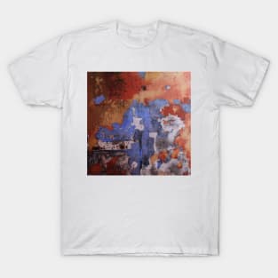 Abstract Wall Patchwork Painting T-Shirt